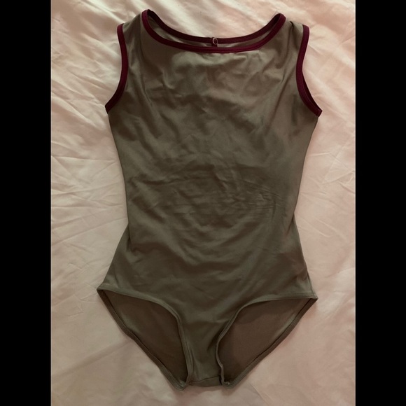 Yumiko Other - Yumiko Olive and Burgundy Leotard